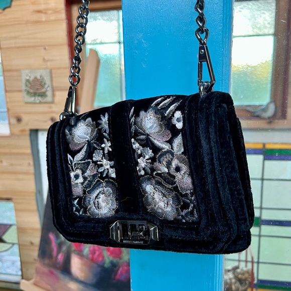 Rebecca Minkoff Embroidered Velvet Crossbody - Picture 7 of 10